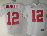 Alabama Crimson Tide #12 Namath White NCAA Jerseys,baseball caps,new era cap wholesale,wholesale hats