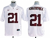 Alabama Crimson Tide #21 kipkpatrick White NCAA Jerseys,baseball caps,new era cap wholesale,wholesale hats