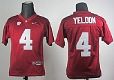 Alabama Crimson Tide #4 T.J Yeldon Red Kids Jerseys,baseball caps,new era cap wholesale,wholesale hats