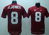 Alabama Crimson Tide #8 J.Jones Red NCAA Jerseys,baseball caps,new era cap wholesale,wholesale hats