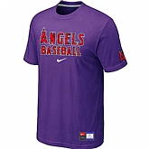 Anaheim Angeles Purple Nike Short Sleeve Practice T-Shirt,baseball caps,new era cap wholesale,wholesale hats