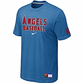 Anaheim Angeles light Blue Nike Short Sleeve Practice T-Shirt,baseball caps,new era cap wholesale,wholesale hats