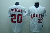 Anaheim Angels #20 Rivera White Jerseys,baseball caps,new era cap wholesale,wholesale hats