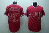 Anaheim Angels #20 Rivera red Jerseys,baseball caps,new era cap wholesale,wholesale hats