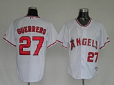 Anaheim Angels #27 Vladimir Guerrero White Jerseys,baseball caps,new era cap wholesale,wholesale hats