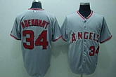 Anaheim Angels #34 Adenhart grey Jerseys,baseball caps,new era cap wholesale,wholesale hats