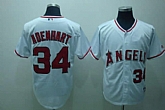 Anaheim Angels #34 Adenhart white Jerseys,baseball caps,new era cap wholesale,wholesale hats