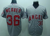 Anaheim Angels #36 Weaver Gray Jerseys,baseball caps,new era cap wholesale,wholesale hats