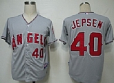 Anaheim Angels #40 Jepsen Gray Jerseys,baseball caps,new era cap wholesale,wholesale hats