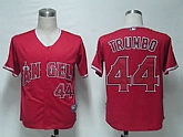 Anaheim Angels #44 Trumbo Red Cool Base Jerseys,baseball caps,new era cap wholesale,wholesale hats