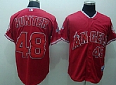 Anaheim Angels #48 Hunter Red Jerseys,baseball caps,new era cap wholesale,wholesale hats