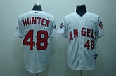 Anaheim Angels #48 Hunter White Jerseys,baseball caps,new era cap wholesale,wholesale hats