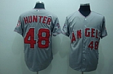 Anaheim Angels #48 Hunter grey Jerseys,baseball caps,new era cap wholesale,wholesale hats