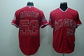 Anaheim Angels #53 Abreu red Jerseys,baseball caps,new era cap wholesale,wholesale hats