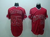 Anaheim Angels #55 Matsui red Jerseys,baseball caps,new era cap wholesale,wholesale hats