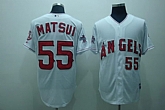 Anaheim Angels #55 Matsui white Jerseys,baseball caps,new era cap wholesale,wholesale hats
