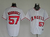 Anaheim Angels #57 Francisco Rodriguez White Jerseys,baseball caps,new era cap wholesale,wholesale hats