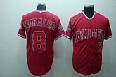 Anaheim Angels #8 Morales red Jerseys,baseball caps,new era cap wholesale,wholesale hats