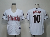 Arizona Diamondbacks #10 Upton White Cool Base Jerseys,baseball caps,new era cap wholesale,wholesale hats