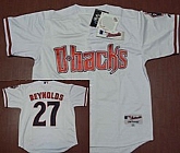 Arizona Diamondbacks #27 Reynolds White Jerseys,baseball caps,new era cap wholesale,wholesale hats