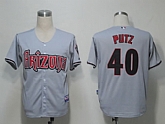 Arizona Diamondbacks #40 Putz Grey Cool Base Jerseys,baseball caps,new era cap wholesale,wholesale hats