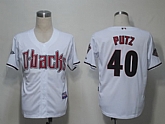 Arizona Diamondbacks #40 Putz White Cool Base Jerseys Jerseys,baseball caps,new era cap wholesale,wholesale hats