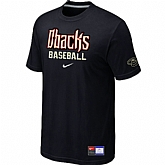 Arizona Diamondbacks Crimson Black Nike Short Sleeve Practice T-Shirt,baseball caps,new era cap wholesale,wholesale hats