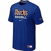 Arizona Diamondbacks Crimson Blue Nike Short Sleeve Practice T-Shirt,baseball caps,new era cap wholesale,wholesale hats