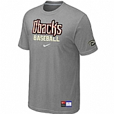 Arizona Diamondbacks Crimson L.Grey Nike Short Sleeve Practice T-Shirt,baseball caps,new era cap wholesale,wholesale hats