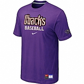 Arizona Diamondbacks Crimson Purple Nike Short Sleeve Practice T-Shirt,baseball caps,new era cap wholesale,wholesale hats