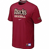 Arizona Diamondbacks Crimson Red Nike Short Sleeve Practice T-Shirt,baseball caps,new era cap wholesale,wholesale hats