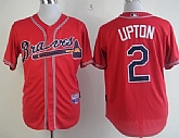 Atlanta Braves #2 B.J. Upton Red Jerseys,baseball caps,new era cap wholesale,wholesale hats