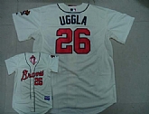 Atlanta Braves #26 UGGLA Cream Jerseys,baseball caps,new era cap wholesale,wholesale hats