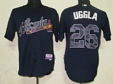 Atlanta Braves #26 Uggla black Jerseys,baseball caps,new era cap wholesale,wholesale hats