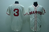 Atlanta Braves #3 Babe Ruth cream Throwback Jerseys,baseball caps,new era cap wholesale,wholesale hats