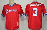 Atlanta Braves #3 Dale Murphy Mesh Batting Practice Red Throwback Jerseys,baseball caps,new era cap wholesale,wholesale hats