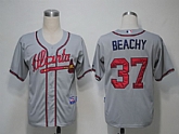 Atlanta Braves #37 Beachy Grey Cool Base Jerseys,baseball caps,new era cap wholesale,wholesale hats
