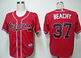 Atlanta Braves #37 Beachy Red Jerseys,baseball caps,new era cap wholesale,wholesale hats