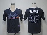 Atlanta Braves #48 Hanson Blue Cool Base Jerseys,baseball caps,new era cap wholesale,wholesale hats