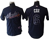 Atlanta Braves #6 Bobby COX black Jerseys,baseball caps,new era cap wholesale,wholesale hats