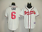 Atlanta Braves #6 Cox cream white Jerseys,baseball caps,new era cap wholesale,wholesale hats