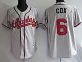 Atlanta Braves #6 Cox gray Jerseys,baseball caps,new era cap wholesale,wholesale hats