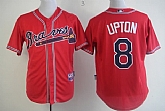 Atlanta Braves #8 Justin Upton Red Jerseys,baseball caps,new era cap wholesale,wholesale hats