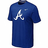 Atlanta Braves Heathered Nike Blue Blended T-Shirt,baseball caps,new era cap wholesale,wholesale hats