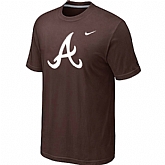 Atlanta Braves Heathered Nike Brown Blended T-Shirt,baseball caps,new era cap wholesale,wholesale hats
