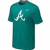 Atlanta Braves Heathered Nike Green Blended T-Shirt,baseball caps,new era cap wholesale,wholesale hats
