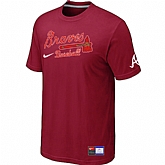 Atlanta Braves Red Nike Short Sleeve Practice T-Shirt,baseball caps,new era cap wholesale,wholesale hats