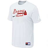 Atlanta Braves White Nike Short Sleeve Practice T-Shirt,baseball caps,new era cap wholesale,wholesale hats