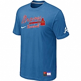 Atlanta Braves light Blue Nike Short Sleeve Practice T-Shirt,baseball caps,new era cap wholesale,wholesale hats