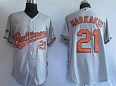 Baltimore Orioles #21 Markakis white throwback Jerseys,baseball caps,new era cap wholesale,wholesale hats